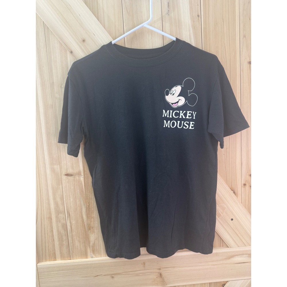 Disney Mickey Mouse Minnie Camping Graphic T-Shirt Black- Size Small